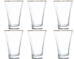 طقم شوب تروفا مدهب تركى لاف 6 قطعه LAV TRUVA