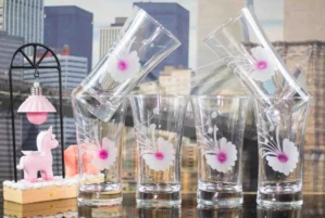 طقم شوب ازور ليزر تركى باشابتشى 6قطعه PASABAHCE AZUR