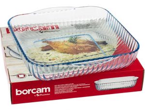 صنية بايركس مربعة مضلعة تركى بورجام 3.2 لتر BORCAM 59394