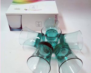 طقم كوب ازور الوان اخضر تركى باشابتشى 6 قطعه PASABAHCE AZUR