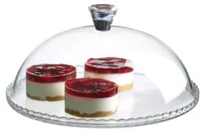 طبق تورتة (كيك) ومخبوزات بالغطاء باتيسيرا تركى باشاباتشى 32 سم 95198 Pasabahce Patissiera