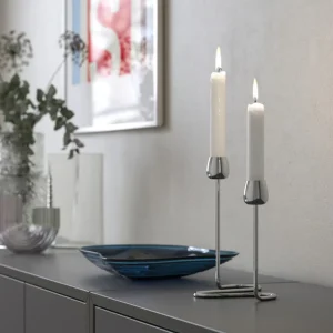 SILVERPÄRON شمعدان ايكيا سلفر لشمعتين, لون-فضي, 20 سم – IKEA (ايكيا)