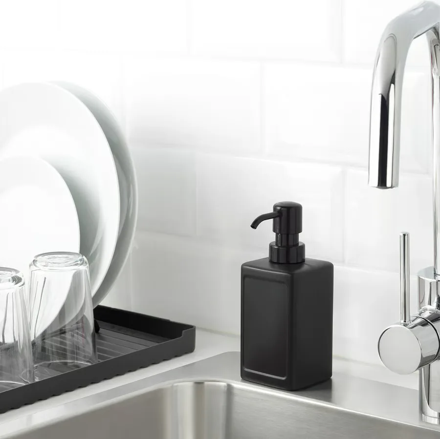 RINNIG Soap dispenser, gray, 15 oz - IKEA (ايكيا) موزع صابون ايكيا - الصورة 2