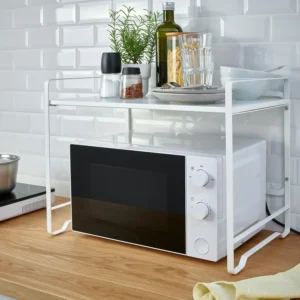 AVSTEG رف سطح مطبخ, أبيض, ‎54×36 سم رف فرن ايكيا‏ – IKEA (ايكيا)