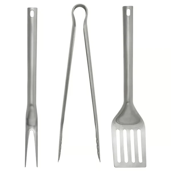 GRILLTIDER طقم أدوات شواء من 3 قطع, ستينلس ستيل – IKEA (ايكيا)