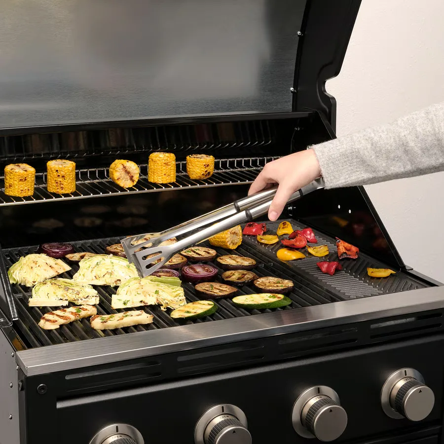 GRILLTIDER طقم أدوات شواء من قطعتين, ستينلس ستيل - IKEA (ايكيا) - الصورة 2