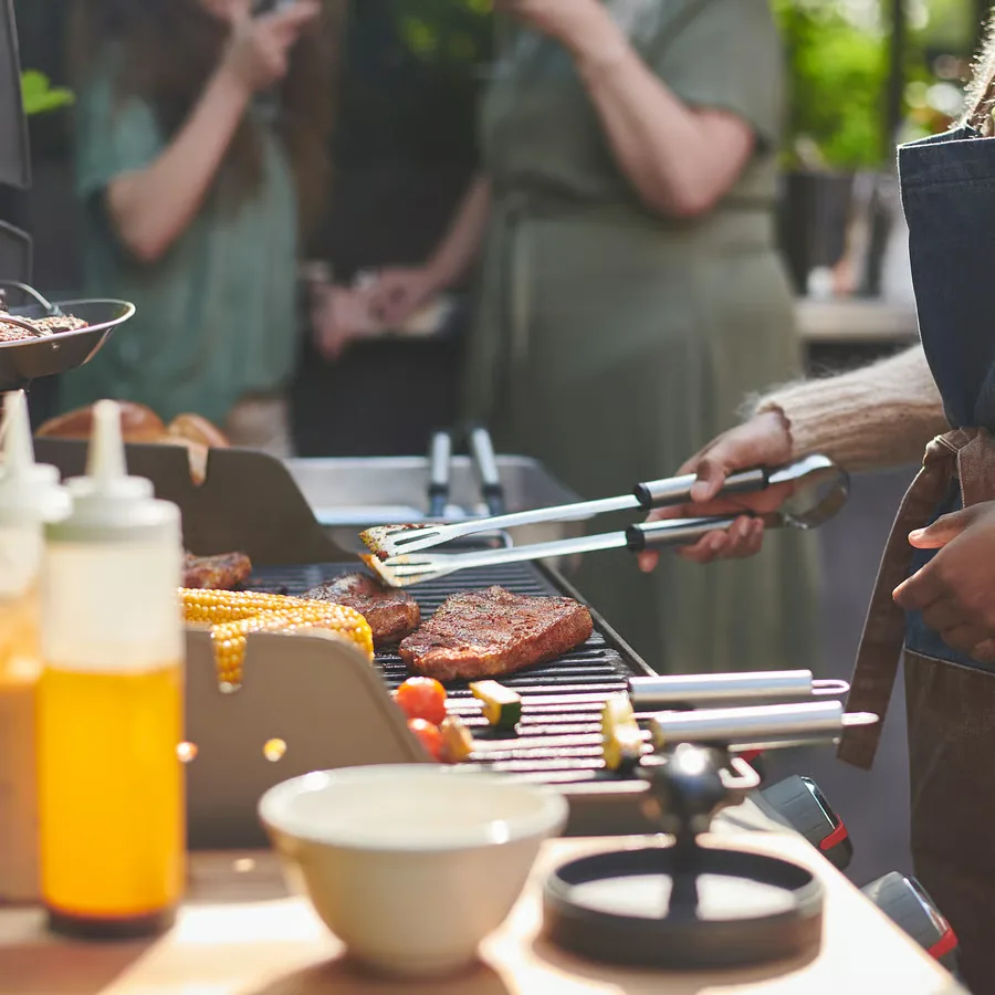GRILLTIDER طقم أدوات شواء من قطعتين, ستينلس ستيل - IKEA (ايكيا) - الصورة 6