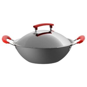 IDENTISK wok , grey, 32 cm – IKEA (ايكيا) ووك ايكيا (مقلاة عميقة) مقاس 32