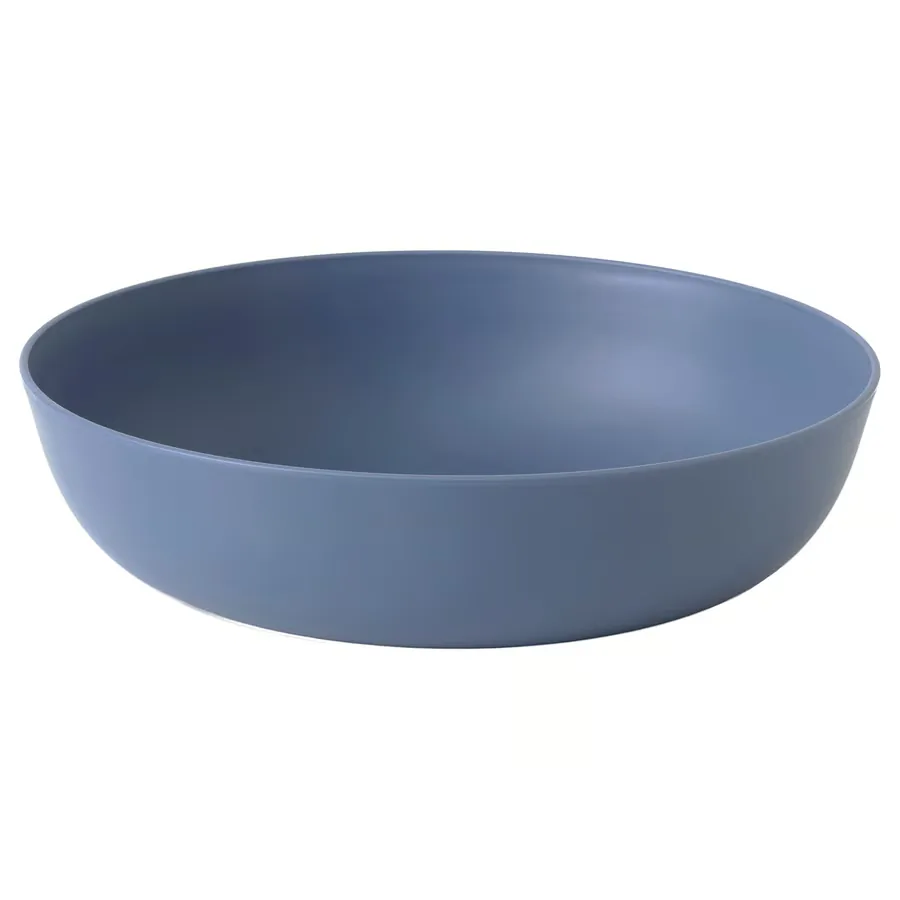 VITABBORRE طبق بلاستيك ايكيا عميق, أزرق, 20 سم - IKEA (ايكيا)